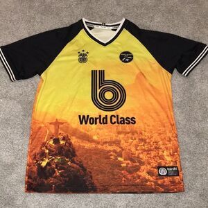 Born Fly Rio Brasil Brazil print sewn shield 01 World Class soccer Jersey Shirt